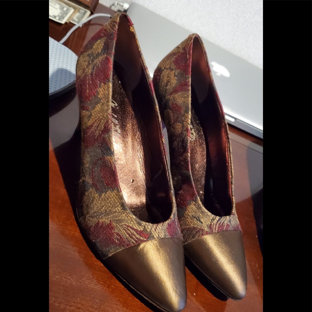 1950s Marshall Fields Silk dress shoes 7.5 M